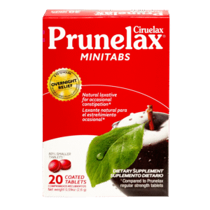 Prunelax Ciruelax Minitab's Natural Laxative Coated Tablets, 20 Count