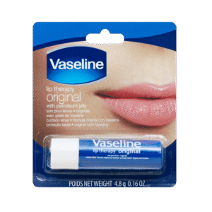 Vaseline Lip Therapy Moisturizing Hydrating Lip Balms with Petroleum, Vitamin E, Clear