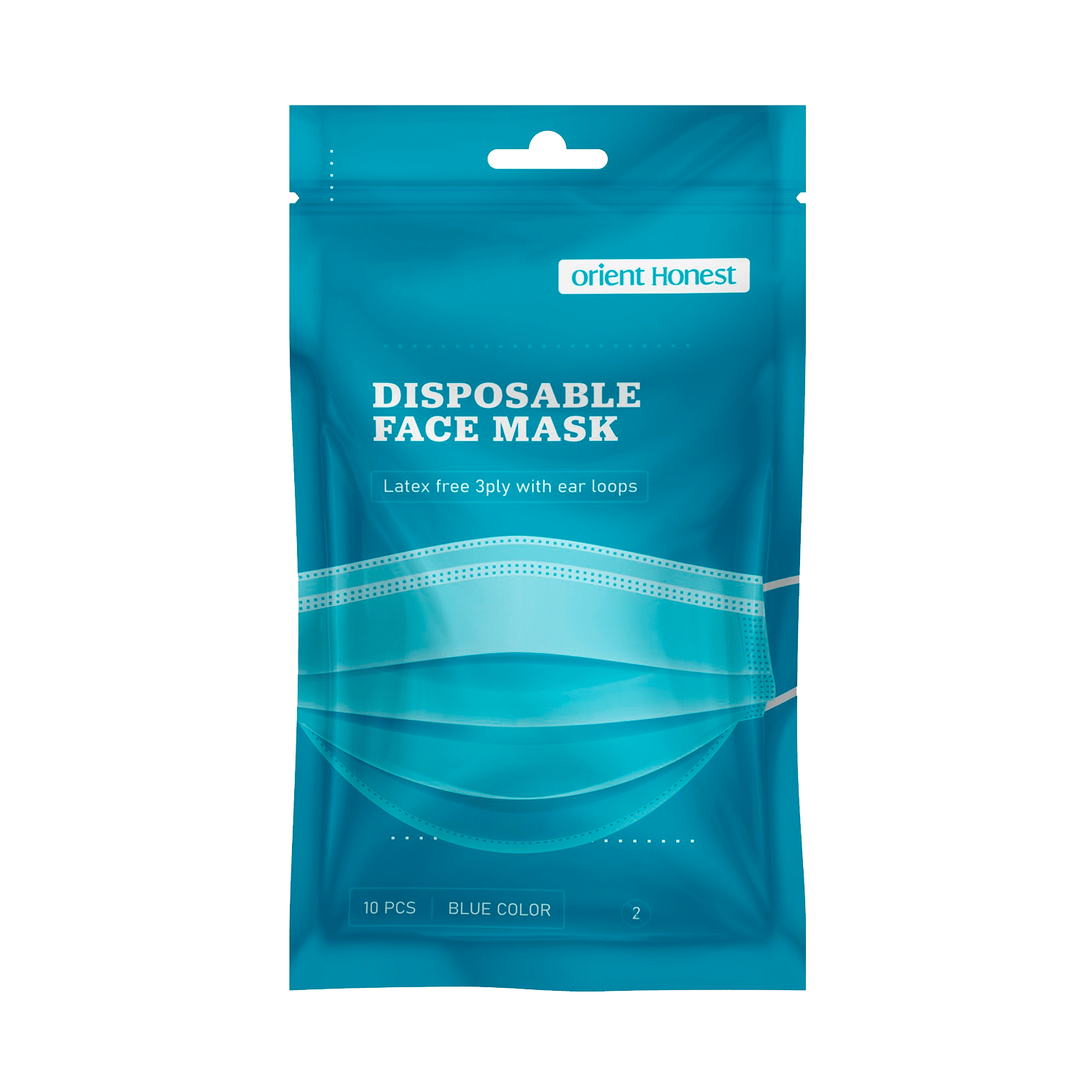 10 ct. Pack, Disposable 3-Ply Face Masks